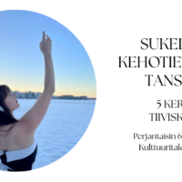 Helmikuun SUKELLUS KEHOTIETOISEEN TANSSIIN -tiiviskurssin osallistumismaksu